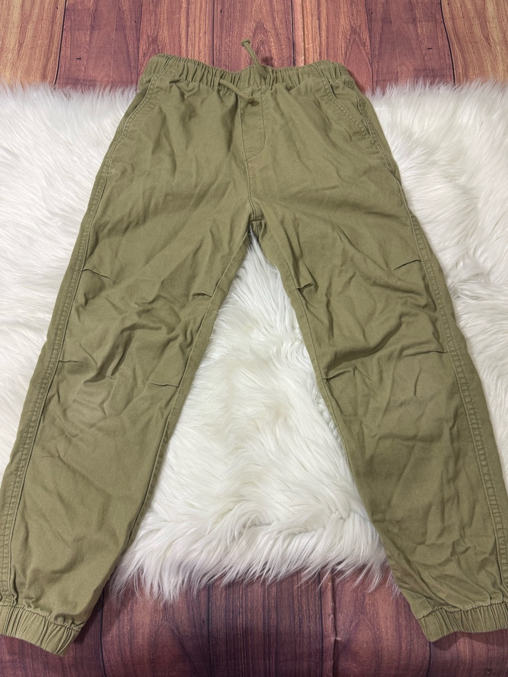 H&M Olive Green Jogger Pants - Boys Size 8